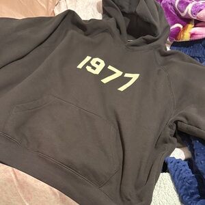 Brown Hoodie with 1977 Print